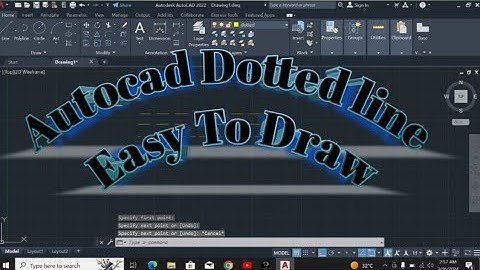 How to draw dotted line in Autocad