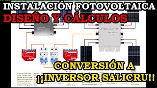 Instalación Fotovoltaica. Diseño y Cálculo para Montaje de Inversor Salicru Desde Microinversor. 408