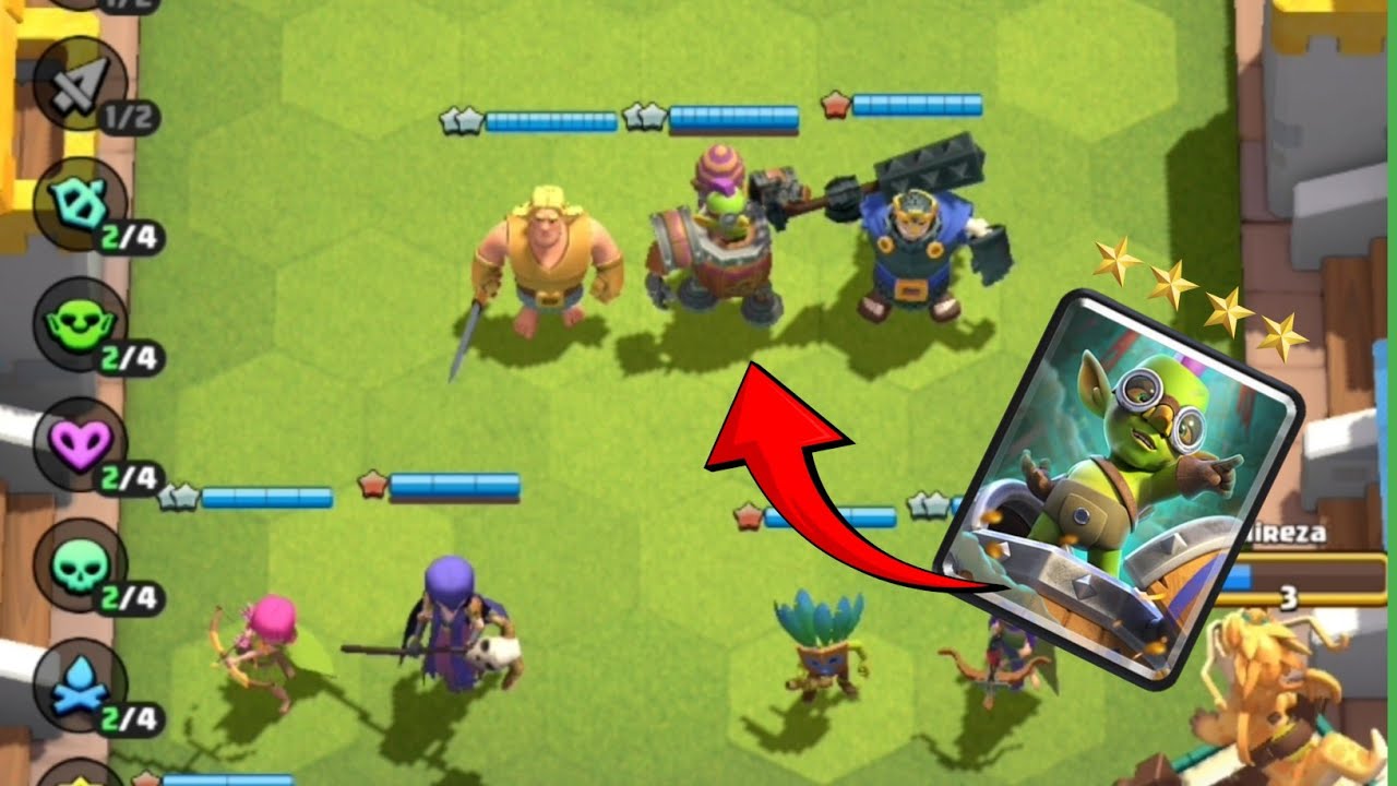 پیش به سوی تاپ لدر در گیم مود merge tactic توی بازی کلش رویال 