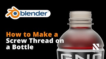 How to Make a Screw Thread on Bottle | Blender Tutorial