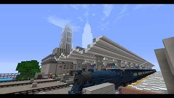 Minecraft Immersive Railroading | Blue Comet express run