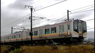 E129系A28+A13編成　信越本線下り普通435M　長岡→新潟
