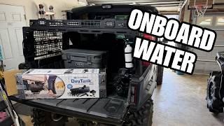SHOULDA DONE THIS SOONER! Adding onboard water tank to my UTV!