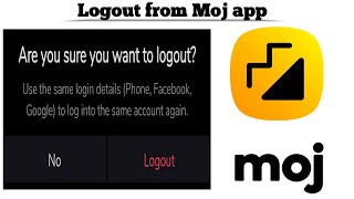 How to Logout from Moj app in simple steps | Techno Logic | 2021 screenshot 5