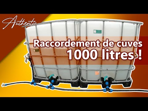 Comment j'ai raccordé mes cuve IBC 1000L, pour le stockage de l'eau de pluie !