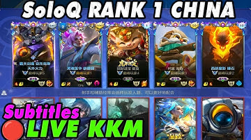 Wild Rift China🔴KKM | SoloQ Rank 1 Server - 5 Champs Jungle Guide | Legendary Gameplay - Subtitles