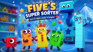 Numberblocks Super Sorter Begins the Ultimate Shape Challenge… Then Five Saves the Day! ⭐🧩