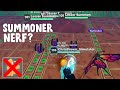 Did they just Nerf Summoner in World Zero?
