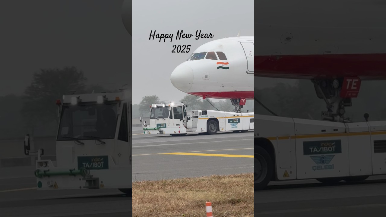 Air-India | AirBus-321 | TaxiBot | #shorts #trending #viralshorts #aviation #airindia #airbus