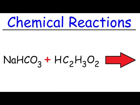 NaHCO3 + HC2H3O2 - बेकिंग सोडा आणि व्हिनेगर
