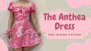 The Anthea Dress 🎀🦩💌🌸💗🎟️💐🌺 | DIY | FREE PATTERN | #aesthetic #summervibes #freepattern #fashion