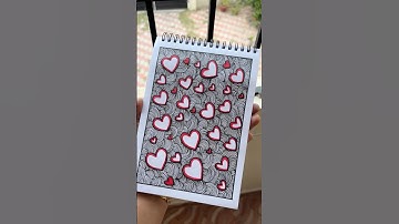 Easy Zentangle art for beginners || Easy✨❤️#shorts #shortvideo #shortsfeed #zentangle #trending #art