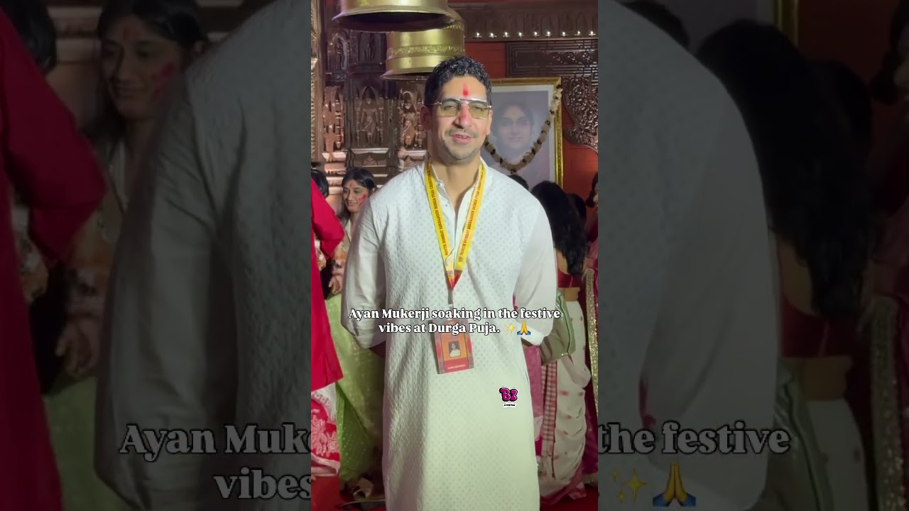 When art meets devotion — Ayan Mukerji at the heart of Durga Puja😍 😍
