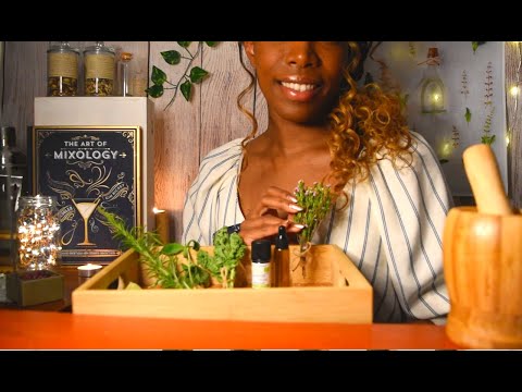 ASMR Fr 🌿HERBAL SHOP BAR_Je prépare ton traitement aux herbes médicinales pour bien dormir_Roleplay