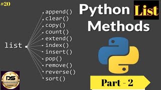 List functions in python part- 2 #20 |Python for Beginners |Python for Data Science| #creativedatasc