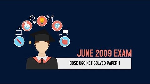 ugc net june 2009 paper-1 with solution