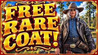 FREE RARE Black Winter Shotgun Coat this week in RED DEAD ONLINE