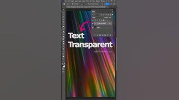 Photoshop how to make text transparent #photoshop #tutorial #timelapse #cgian