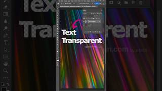 Photoshop how to make text transparent #photoshop #tutorial #timelapse #cgian