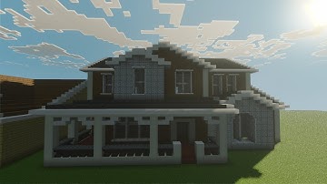 How To Build A Suburban House In Minecraft Tutorial 830