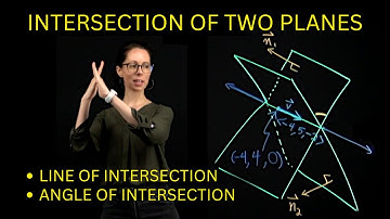 Intersection of two planes: the line and the angle, Multivariable Calculus