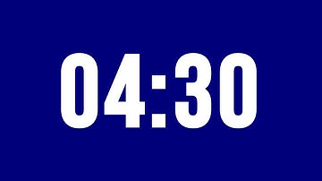 4 Minute 30 Second Timer with Epic Music High Energy, Kids Timer HD, Countdown Clock