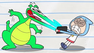 ¡Dragón pegado a su tableta! | (NUEVO) Niño y Dragón | Dibujos animados para niños