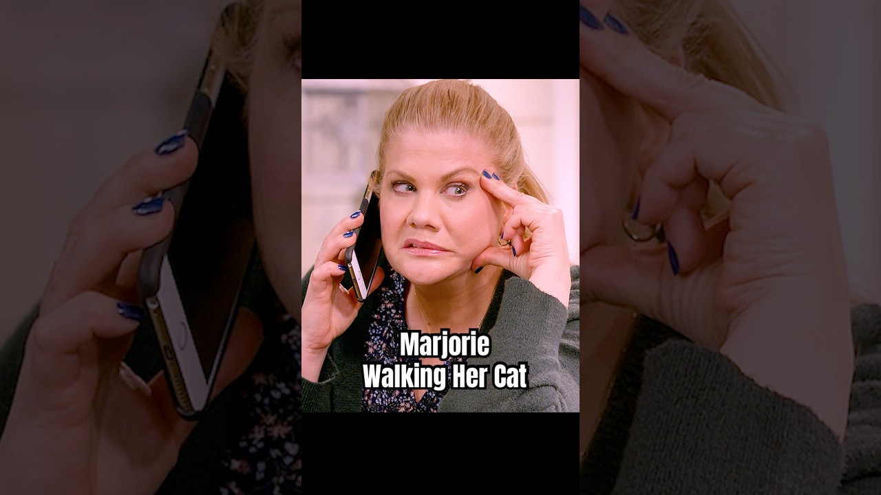 Marjorie Walking Her Cat. 