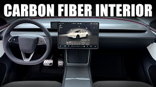 2026 Tesla Model Y Juniper Interior Carbon Fiber Upgrade! #tesla
