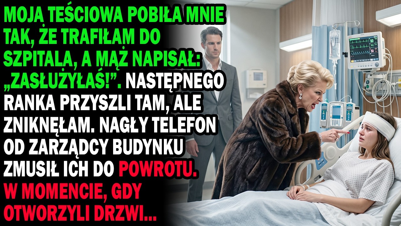 Dzwonek telefonu obudził mnie w środku nocy, a wiadomość od męża brzmiała: "Czemu nie mogłaś tego odpuścić? Wiesz jaka jest matka. Zawsze musisz robić z igły widły." Leżałam wtedy na szpitalnym...