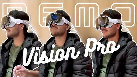 Vision Pro Demo at the Apple Store