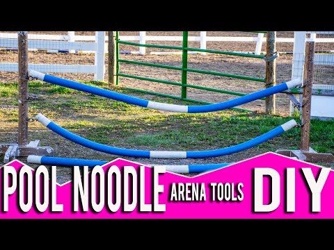 DIY Arena Obstacles Using Pool Noodles