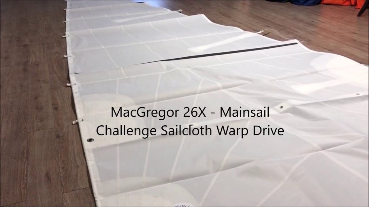 New MacGregor 26X Mainsail - Challenge Warp Drive Tri Radial Dacron