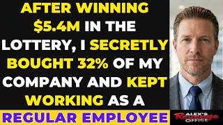 After Winning $5.4 Million in the Lottery, I Secretly Bought 32% of My Company and Kept Working