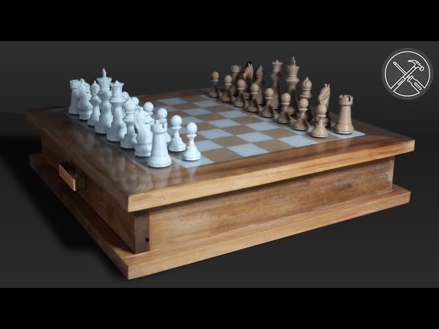 Diy 3D Printed And Epoxy Chess Set - Youtube