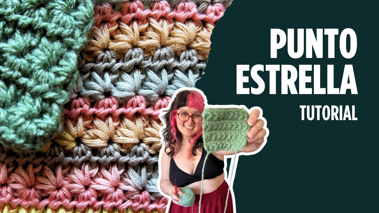 Punto Estrella⭐ a Crochet | Tutorial apto para principiantes