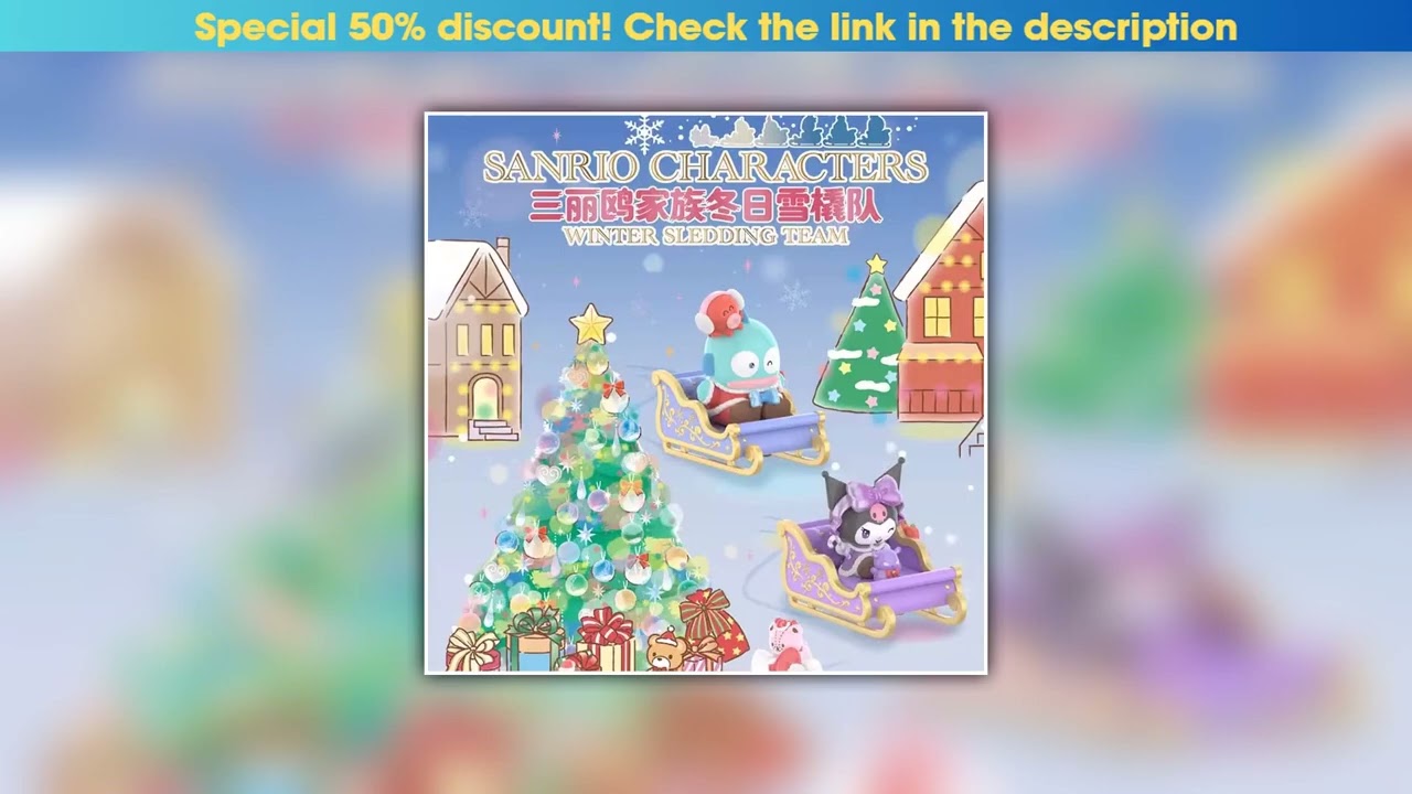 Hands-on TOPTOY Sanrio Christmas Market Series Blind Box Kuromi Pochacco My Melody Doll Anime Actio