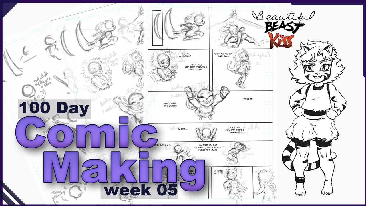 Pencil Page 01 Process // Comic Making // Project 100 Day March // week ...