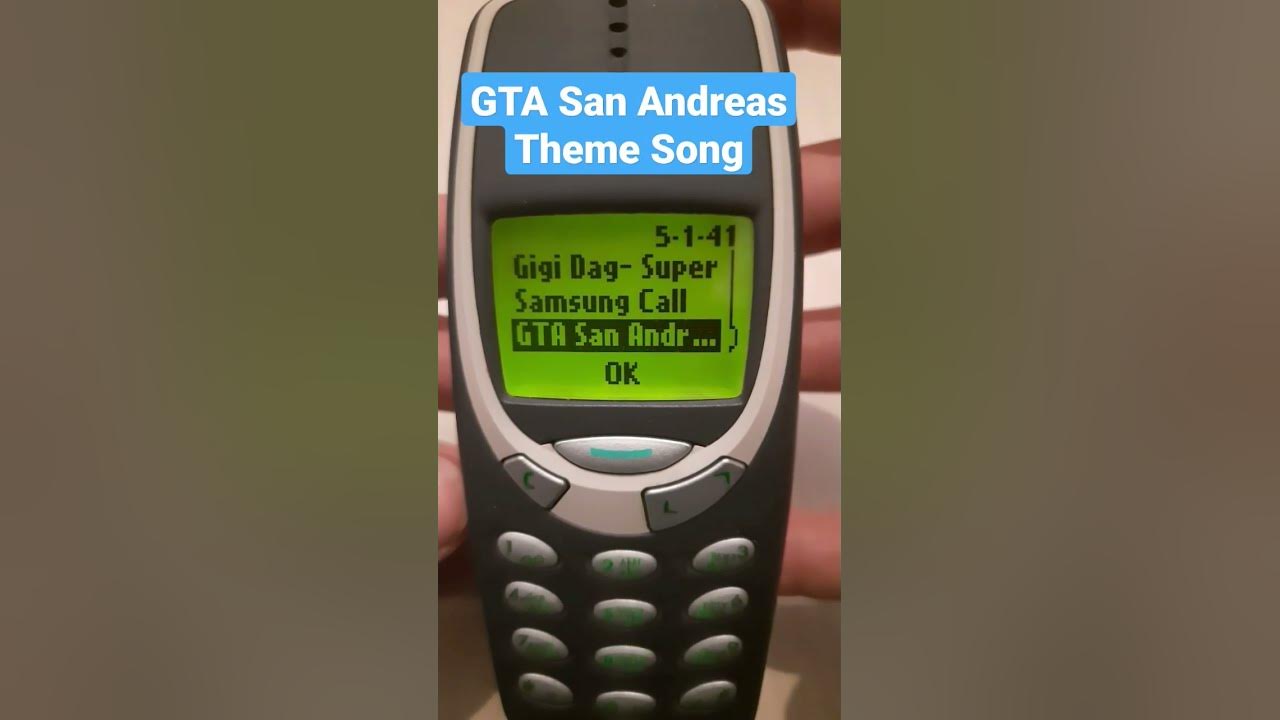 GTA San Andreas Theme Song on Nokia 3310 #gta #gtasanandreas #shorts