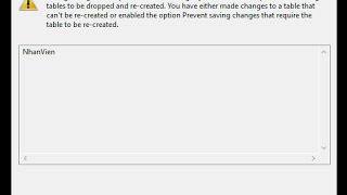 T4vn.com - Hướng dẫn khắc phục lỗi Saving changes is not permitted... MS SQL Server