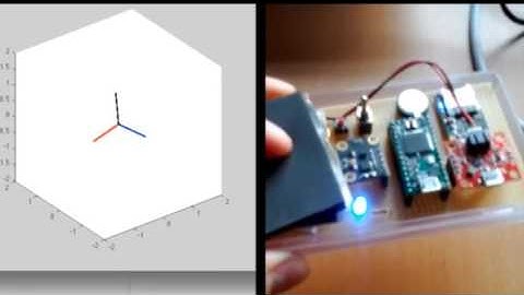 Teensy 3.1 MPU 9150 Test 3 with Matlab Visualization