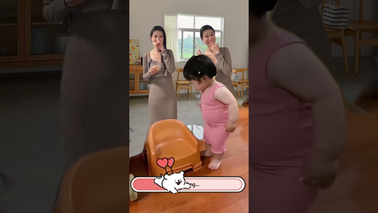 아기들 정말 귀여워, 하하하~/赤ちゃんたち、すごく可愛いね、ははは～😍