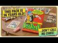 This pack of cards is how old?  A quick rip of 1990 Topps Football.  Don't call me Chris!