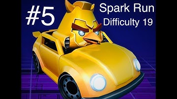 (Angry Birds Transformers) Gameplay (Part 5) of SPARK RUN Difficulty 19 featuring Classic Bumblebee