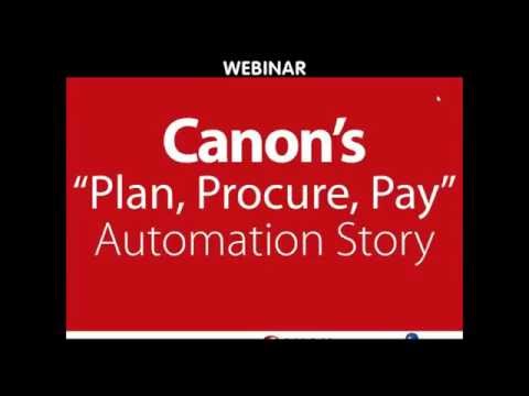 Canon’s  Plan, Procure, Pay  Automation in Shared Services