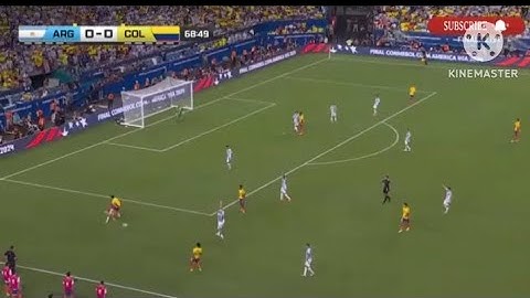 Argentina vs colombia 1-0 goal highlight, COPA america 2024.  Final match.