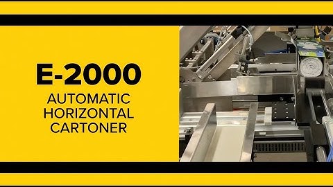 E-System 2000 – Flexible End Load Cartoning in a Compact, Scalable System | Econocorp