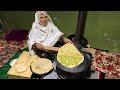Shoroo || Traditional Food Made With Flower Of Pumpkin || Cooking On Wooden Stove ||