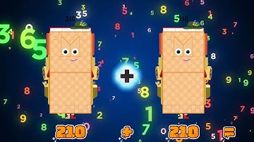 OPTELLEN VAN TWEE DEZELFDE WILLEKEURIGE GETALBLOKKEN | KLEINE EN GROTE GETALLEN OPTELLEN | COLORA...