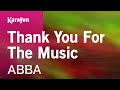 Thank you for the music  abba  karaoke version  karafun
